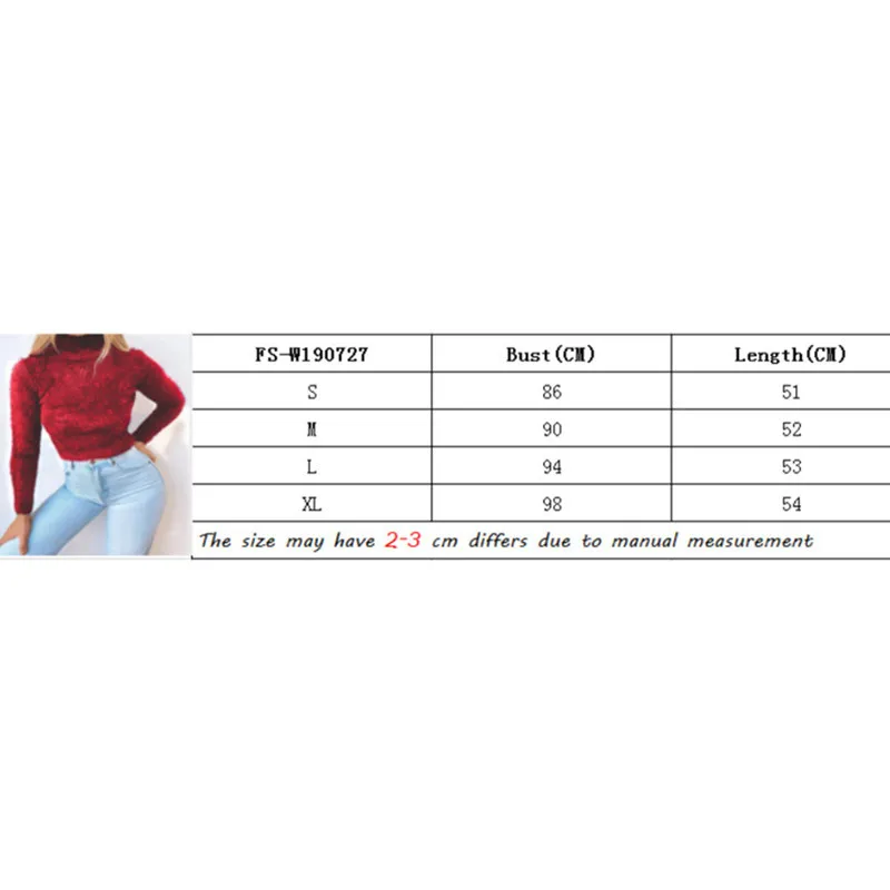 2020 autumn winter Women Fashion Candy Color Sweater High Neck Plush Fleece Crop Jumper Outwears (S / M / L / XL) warm black red 
2020 autumn winter Women Fashion Candy Color Sweater High Neck Plush Fleece Crop Jumper Outwears (S / M / L / XL) warm black red