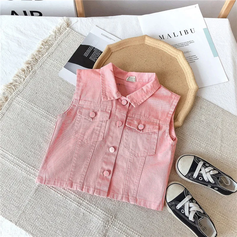 Gooporson Kids Fall Clothes Fashion Korean Pink Denim Vest Cardigan Toddler Girls Tops Cute Little Children Clothes Costume
Gooporson Kids Fall Clothes Fashion Korean Pink Denim Vest Cardigan Toddler Girls Tops Cute Little Children Clothes Costume