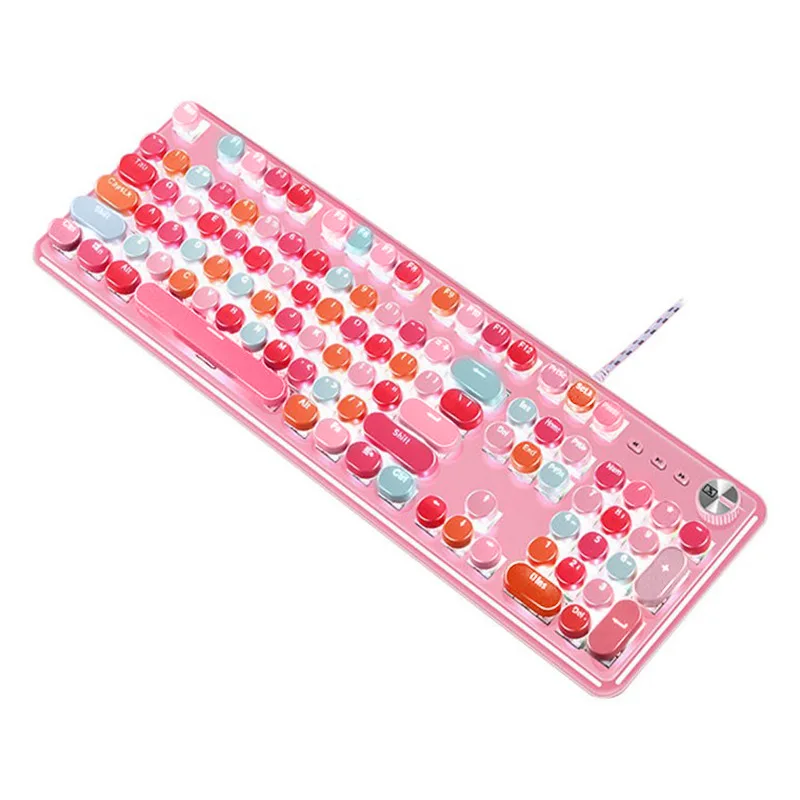 K520 pink mechanical keyboard wired green axis girl heart girl lipstick macaron dot computer cross-border
K520 pink mechanical keyboard wired green axis girl heart girl lipstick macaron dot computer cross-border