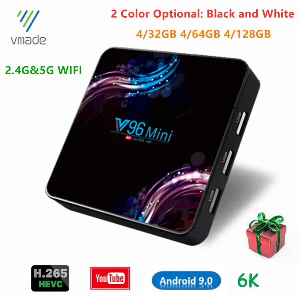 6K Android 9 0 TV Box 2 4G & 5G WIFI Поддержка YouTube netflix account allwinner H6 Smart box 4 128G google set top media