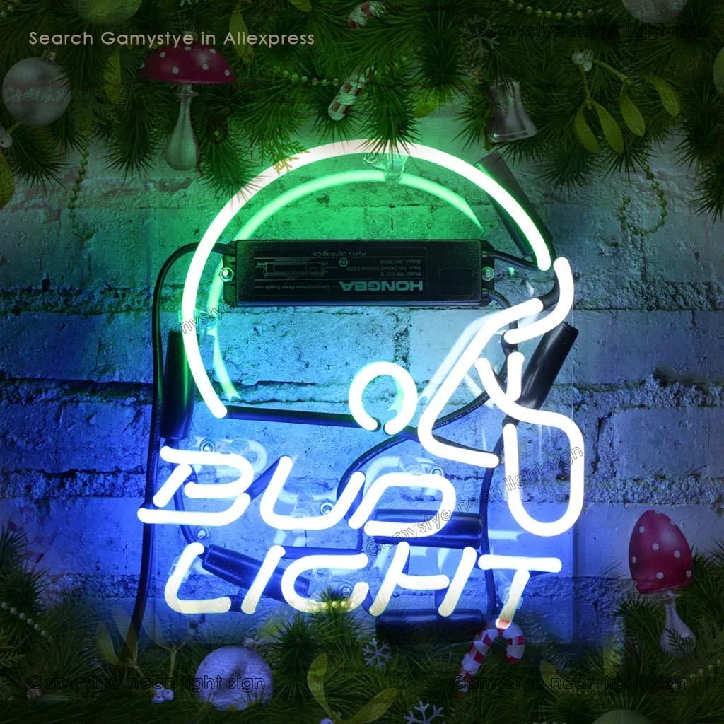 BUD LIGHT Neon sign indie aesthetic room decor neon signs wall decor goth room decor Glass not led neon BLUE GREEN 14 inch big
BUD LIGHT Neon sign indie aesthetic room decor neon signs wall decor goth room decor Glass not led neon BLUE GREEN 14 inch big