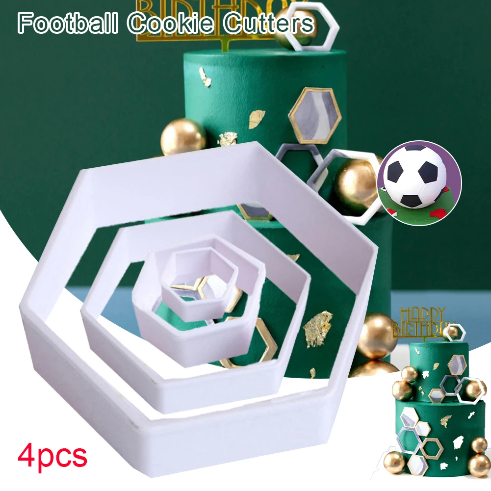 4pcs Cookie Cutter Plastic Bakeware Fondant Cake Mold Football Clouds Shape Cake Tools Cake Decoration Kitchen Accessories
4pcs Cookie Cutter Plastic Bakeware Fondant Cake Mold Football Clouds Shape Cake Tools Cake Decoration Kitchen Accessories