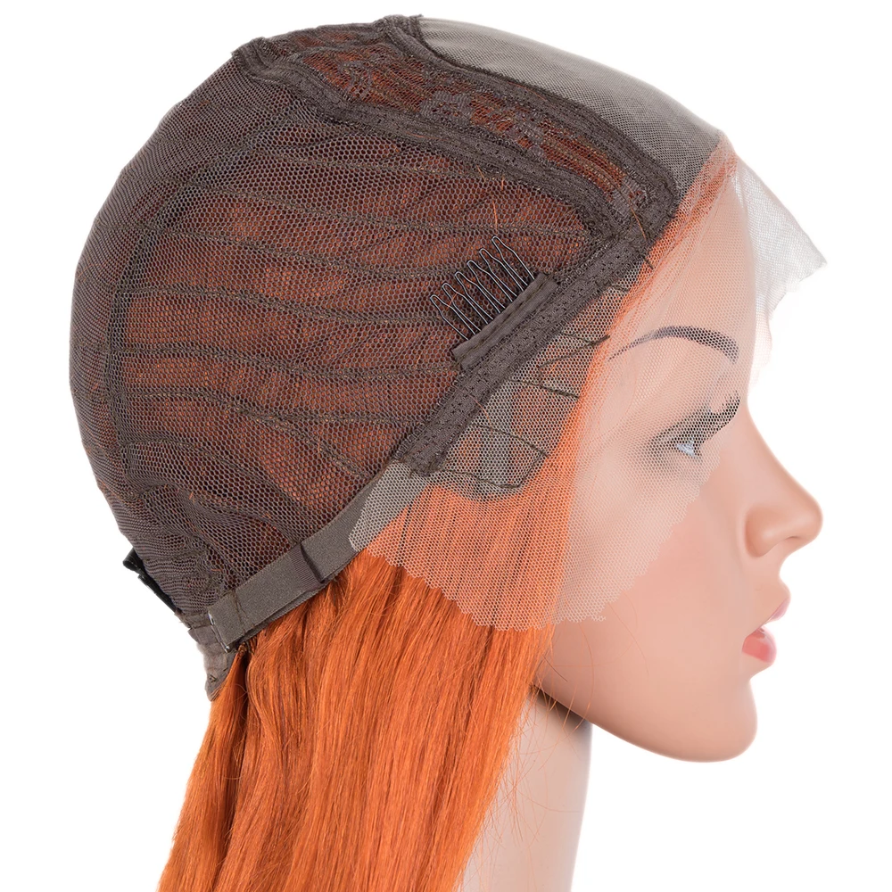 Orange Ginger Straight Lace Front Human Hair Wig Peruvian Remy Transparent Lace Human Hair Wigs 4x4 Lace Closure Wig Pre Plucked
Orange Ginger Straight Lace Front Human Hair Wig Peruvian Remy Transparent Lace Human Hair Wigs 4x4 Lace Closure Wig Pre Plucked
