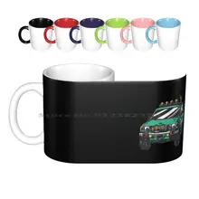 Off Road Terrain Vehicle Car 4x4 Design Ceramic Mugs Coffee Cups Milk Tea Mug Terrain Automobile Idea Motocross Motorsport Mud