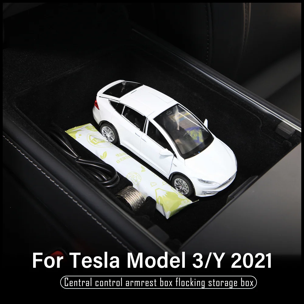 Центральный автомобильный подлокотник для хранения Коробка Tesla модель 3 2021