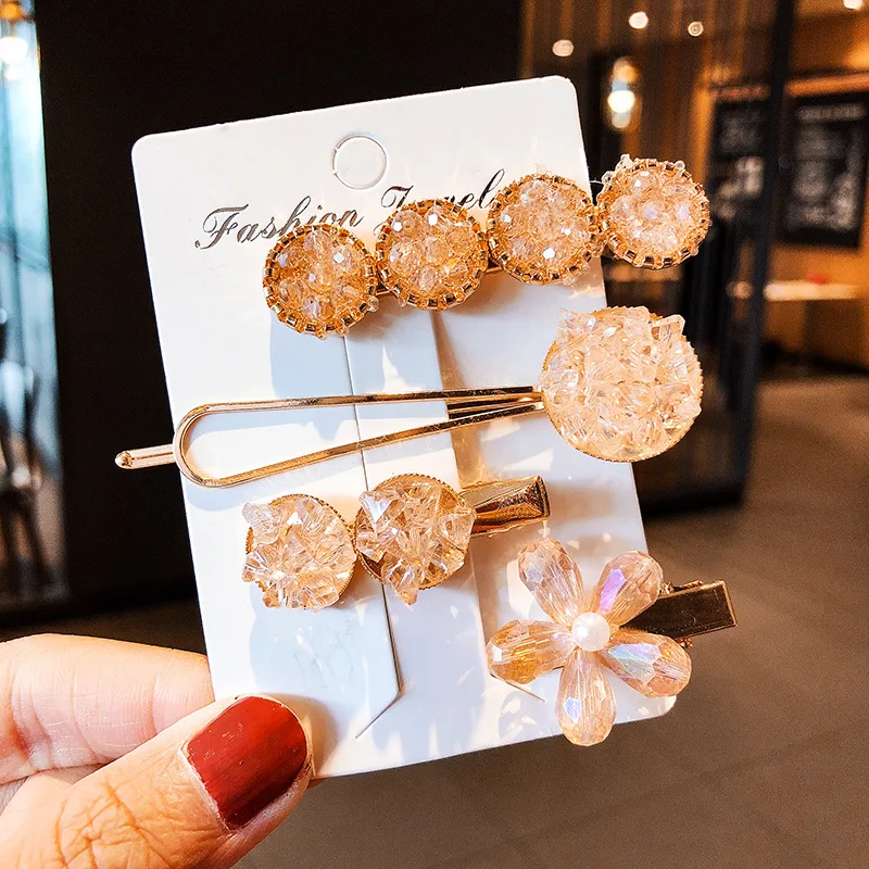 4pcs/set New Women Crystal Flower Round Hairpins Sweet Hair Clip Barrette Hair Ornament Headwear Fashion Hair Accessories
4pcs/set New Women Crystal Flower Round Hairpins Sweet Hair Clip Barrette Hair Ornament Headwear Fashion Hair Accessories
