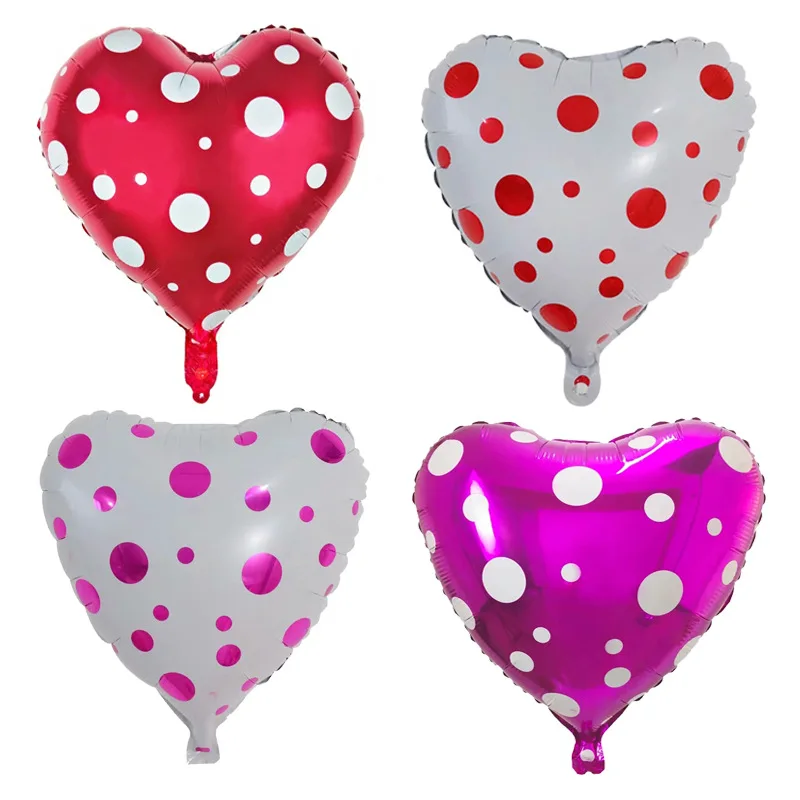 18 Inch Love Heart Wave Pink Point Aluminum Film Balloon Valentine's Day Printing Courtship Wedding Party Decorative Balloon
18 Inch Love Heart Wave Pink Point Aluminum Film Balloon Valentine's Day Printing Courtship Wedding Party Decorative Balloon