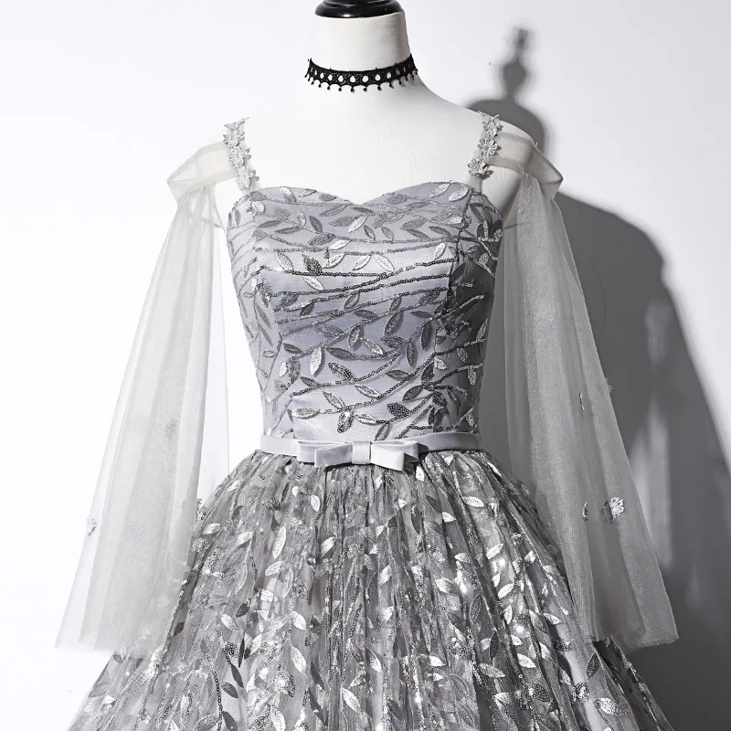 Black Leaf Appliques Illusion Bodice Dress Elegant Long Sleeves Floor Length Quinceanera Dresses Sukienka Quinceanera
Black Leaf Appliques Illusion Bodice Dress Elegant Long Sleeves Floor Length Quinceanera Dresses Sukienka Quinceanera