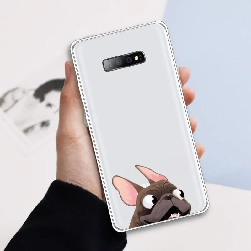 Lovely French Bulldog cartoon animal Phone Case Transparent For Samsung Galaxy A 71 21s S note 8 9 10 plus 20 ultra
Lovely French Bulldog cartoon animal Phone Case Transparent For Samsung Galaxy A 71 21s S note 8 9 10 plus 20 ultra