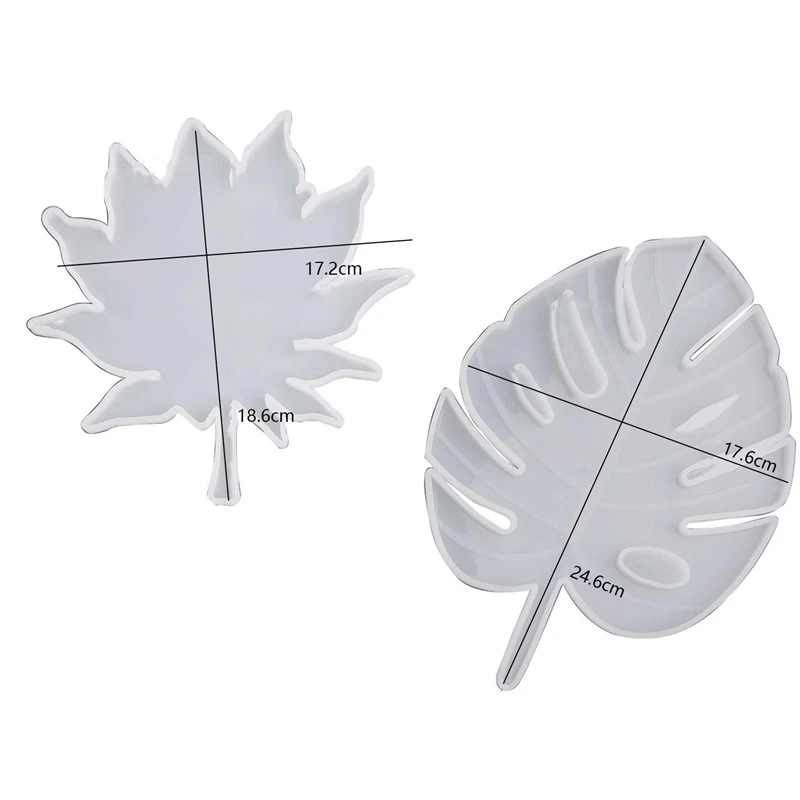 Leaf Silicone Mold, 4 Pieces Silicone Coaster Mold Including Silicone Palm Leaf Mold and Maple Leaf Mold, Epoxy Resin Mold, Used
Leaf Silicone Mold, 4 Pieces Silicone Coaster Mold Including Silicone Palm Leaf Mold and Maple Leaf Mold, Epoxy Resin Mold, Used