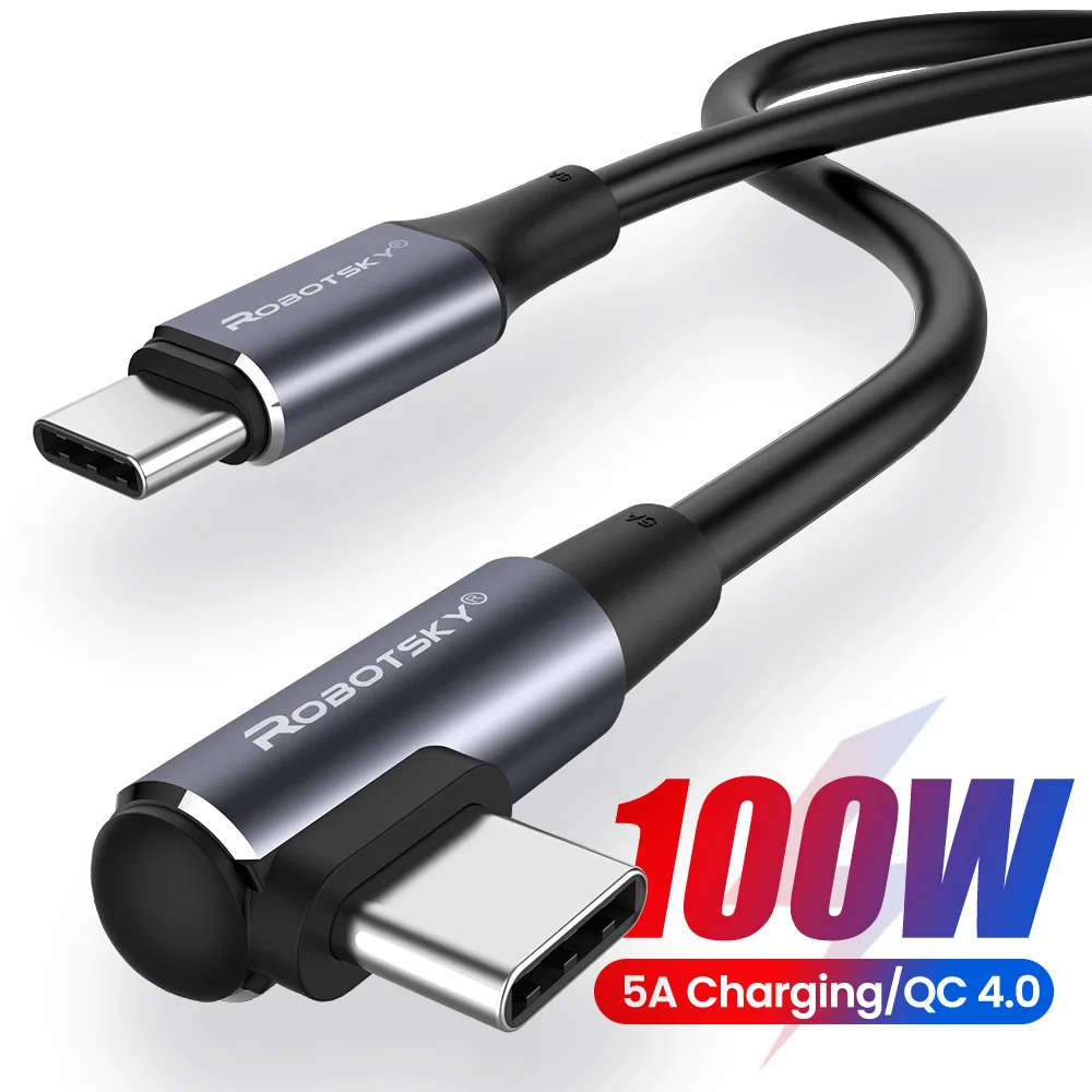 100W Type C to USB C PD Fast Charging Cable QC 4.0 Quick Charge for Mac Huawei Laptop Samsung 60W QC 3.0 Fast Charging Cord
100W Type C to USB C PD Fast Charging Cable QC 4.0 Quick Charge for Mac Huawei Laptop Samsung 60W QC 3.0 Fast Charging Cord