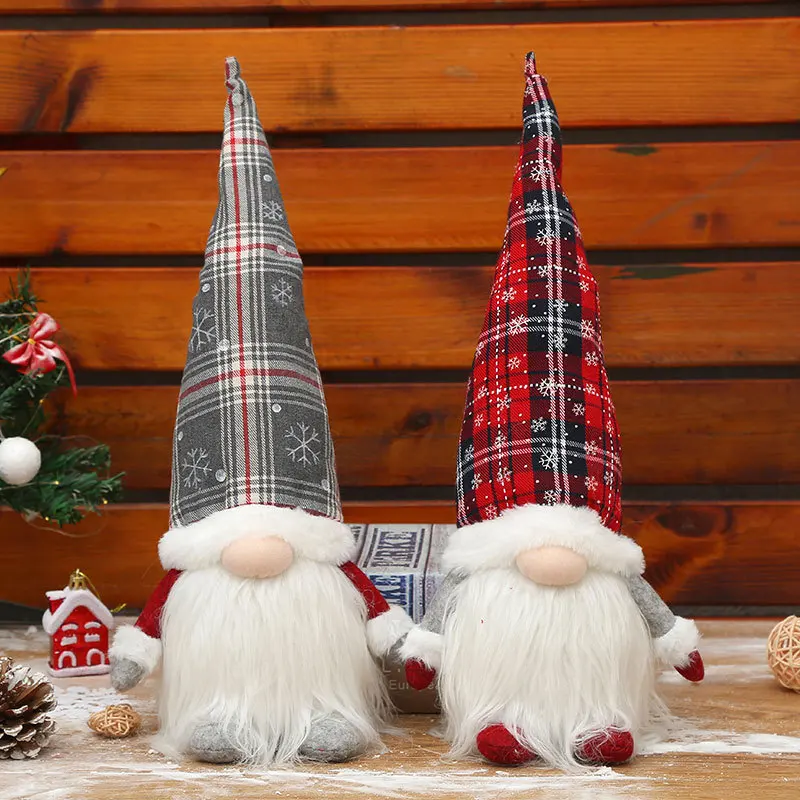 Christmas Luminous Plaid Hat Plush Doll Glowing Faceless Doll toy Decoration Gift Decoration Christmas Gift for Kids
Christmas Luminous Plaid Hat Plush Doll Glowing Faceless Doll toy Decoration Gift Decoration Christmas Gift for Kids