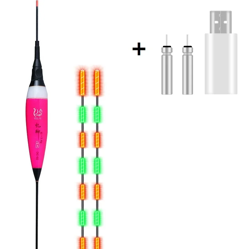 Smart Fishing Electronic Float Set + USB Charger Fish Bite Automatically Colorful Change Night LED Fishing Tackle
Smart Fishing Electronic Float Set + USB Charger Fish Bite Automatically Colorful Change Night LED Fishing Tackle