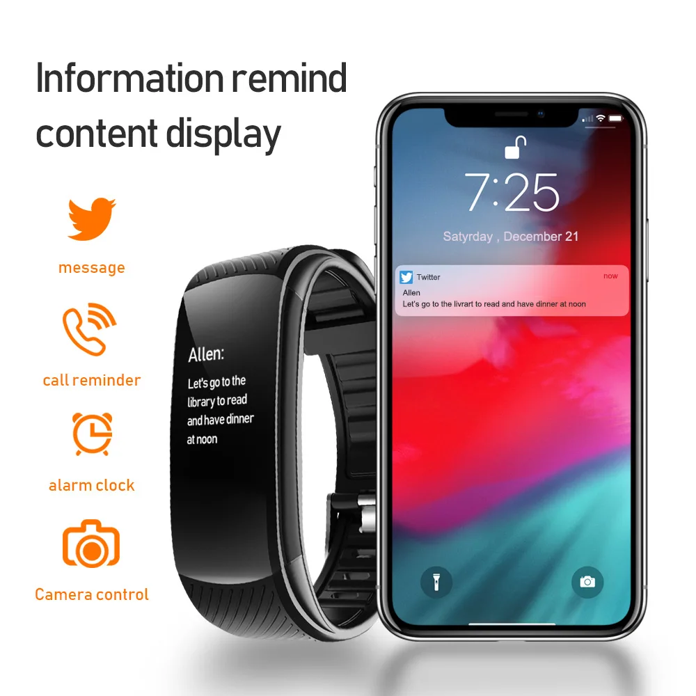 New Smart Bracelet Casual Fashion Sports Pedometer Heart Rate Blood Pressure Bluetooth Bracelet Women Men Smart Global Watches
New Smart Bracelet Casual Fashion Sports Pedometer Heart Rate Blood Pressure Bluetooth Bracelet Women Men Smart Global Watches