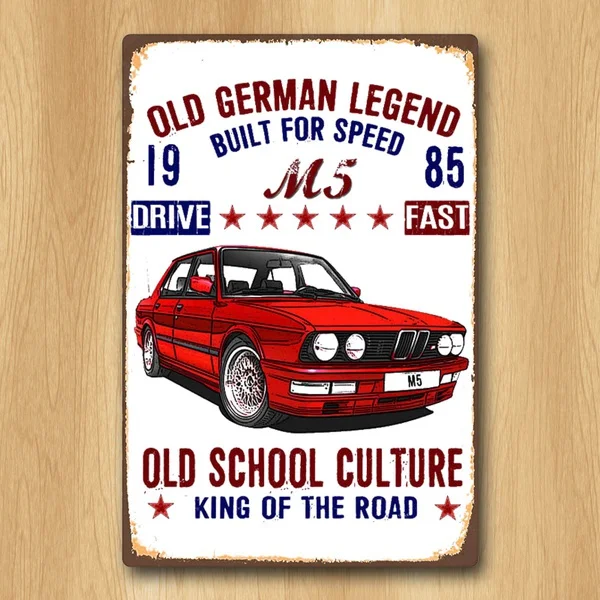 Винтажный немецкий автомобиль в стиле ретро BmwM5, металлическая жестяная вывеска, металлический декор, металлический знак, идеальный Настен...
Винтажный немецкий автомобиль в стиле ретро BmwM5, металлическая жестяная вывеска, металлический декор, металлический знак, идеальный Настен...