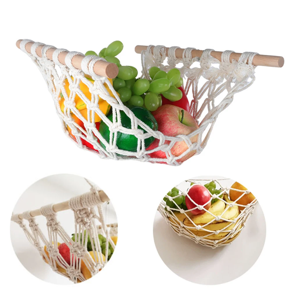 Mesh Net Handmade Fruit and Veggie Hammock with 8 Hooks Under Cabinet for Kitchen Corner Stuffed Toy Hanging Storage Organizer
Mesh Net Handmade Fruit and Veggie Hammock with 8 Hooks Under Cabinet for Kitchen Corner Stuffed Toy Hanging Storage Organizer