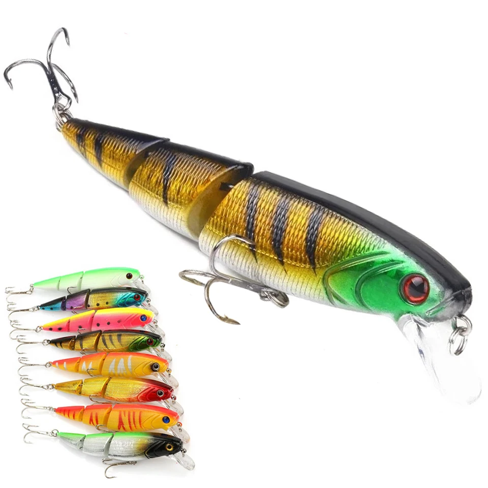 Multi Section Sea Bass Hard Fishing Lure 3D Fish Eyes New 1Pcs Crankbaits Minnow Fake Artificial Bait For Fishing Carp Tackle
Multi Section Sea Bass Hard Fishing Lure 3D Fish Eyes New 1Pcs Crankbaits Minnow Fake Artificial Bait For Fishing Carp Tackle