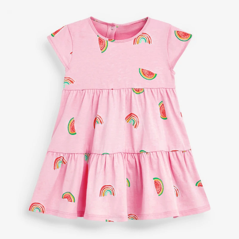 2021 Hot Sale New Summer Girls Dresses Fruit Print Pink Kids Dress For 2-7 Years Children Toddlers' Cotton Soft Casual Clothing
2021 Hot Sale New Summer Girls Dresses Fruit Print Pink Kids Dress For 2-7 Years Children Toddlers' Cotton Soft Casual Clothing