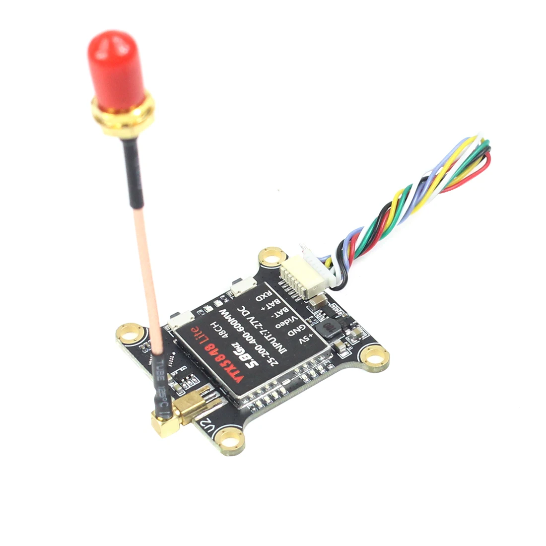 FEICHAO VTX5848 LITE 48CH 5.8G 25/100/200/400/600mW Switchable VTX Video Transmitter Module OSD Control w 5.8G FPV Watch
FEICHAO VTX5848 LITE 48CH 5.8G 25/100/200/400/600mW Switchable VTX Video Transmitter Module OSD Control w 5.8G FPV Watch