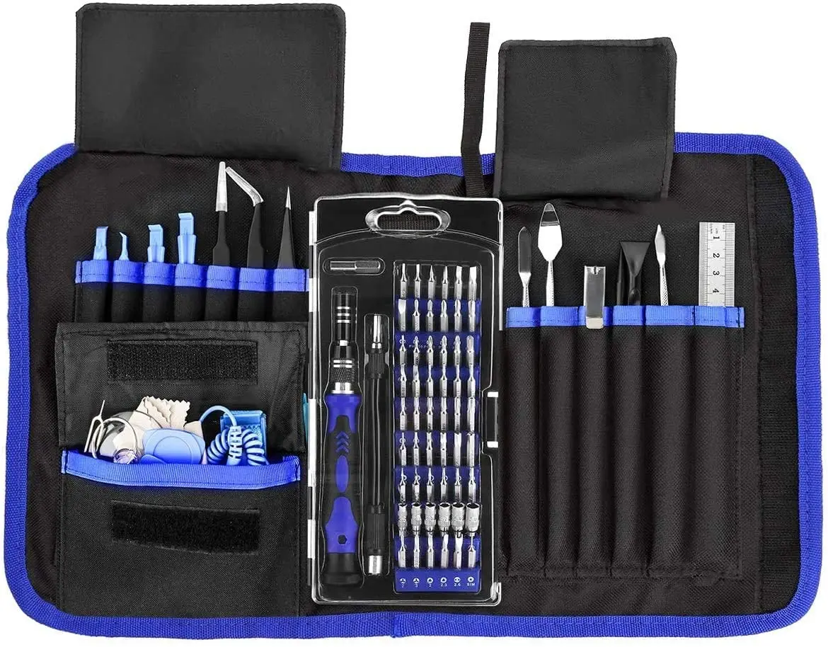 Precision Screwdriver Set 80 in 1 Magnetic Mini Portable Kit with 56 Bits Precision Driver DIY Repair Tools with Portable Box
Precision Screwdriver Set 80 in 1 Magnetic Mini Portable Kit with 56 Bits Precision Driver DIY Repair Tools with Portable Box