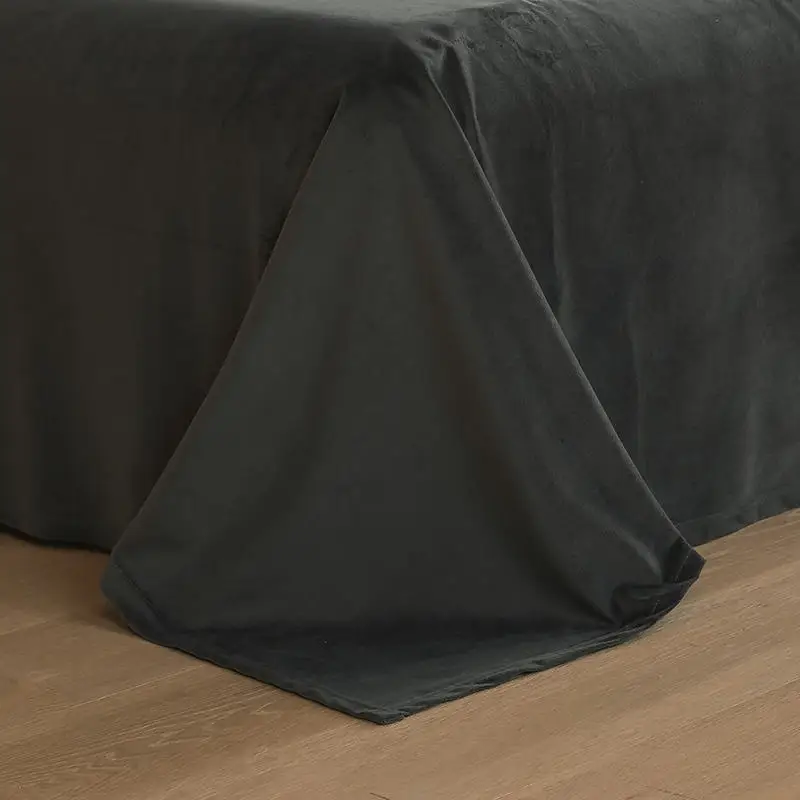 1Pc Bed Linen Velvet Warm Soft Flat Sheets Queen Size Solid Color Plain Dyed Dark Gray Velvet Bed Cover King Size Bed Flat Sheet 
1Pc Bed Linen Velvet Warm Soft Flat Sheets Queen Size Solid Color Plain Dyed Dark Gray Velvet Bed Cover King Size Bed Flat Sheet