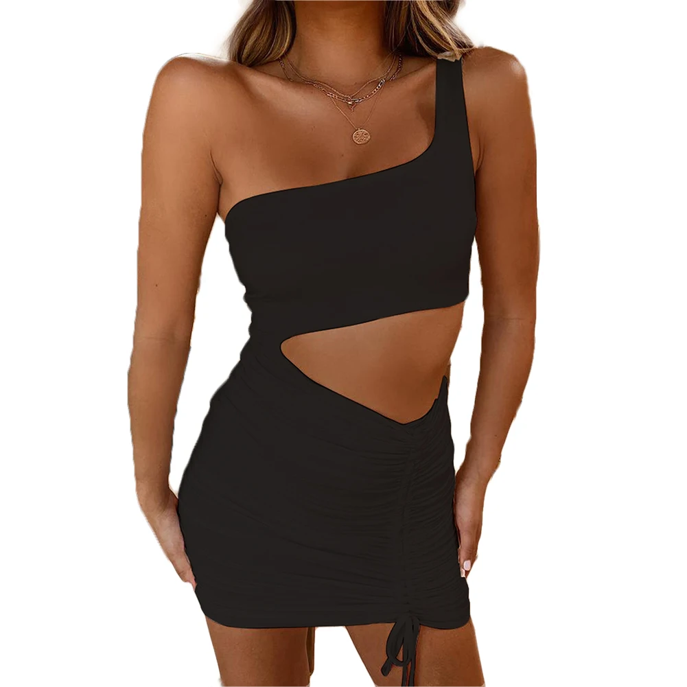 2020 Summer Women Sexy Ladies Dress One Shoulder Hollow Out Draped Clubwear Mini Dress
2020 Summer Women Sexy Ladies Dress One Shoulder Hollow Out Draped Clubwear Mini Dress