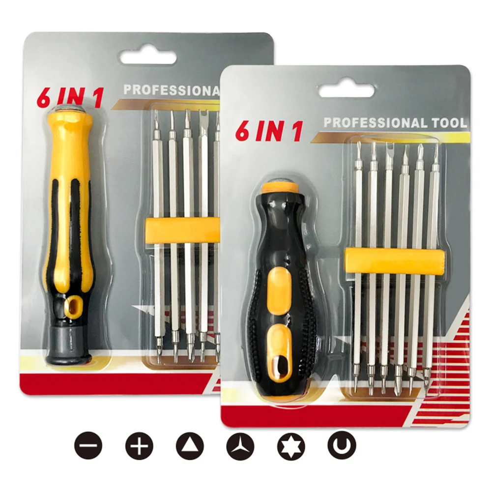 6piece Set Tamper-Proof Magnetic Screwdriver Bit Hex Torx Screwdriver Head Flat Hand Tool Safety Dropshipping
6piece Set Tamper-Proof Magnetic Screwdriver Bit Hex Torx Screwdriver Head Flat Hand Tool Safety Dropshipping