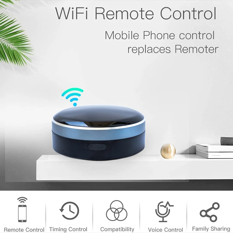 Tuya Smart Home WiFi+Bluetooth Module Radio Frequency RF433 Infrared Universal Voice Remote Control The IR/RF Home Appliances
Tuya Smart Home WiFi+Bluetooth Module Radio Frequency RF433 Infrared Universal Voice Remote Control The IR/RF Home Appliances