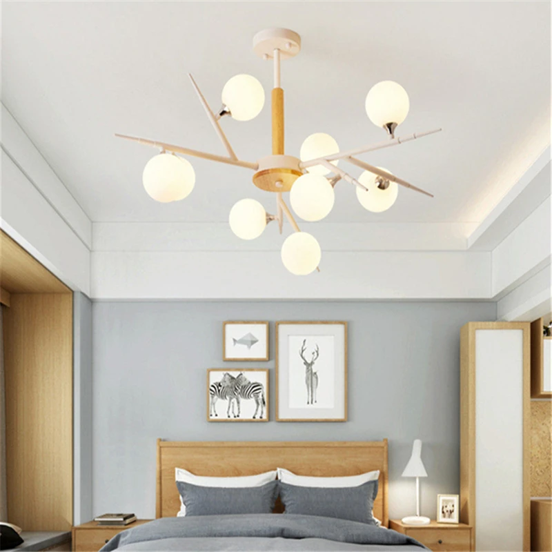 Nordic Style Lamp Simple Magic Bean Personality Chandelier Wood Art Living Room Dining Room Modern Glass Led Creative Lamp Metal
Nordic Style Lamp Simple Magic Bean Personality Chandelier Wood Art Living Room Dining Room Modern Glass Led Creative Lamp Metal