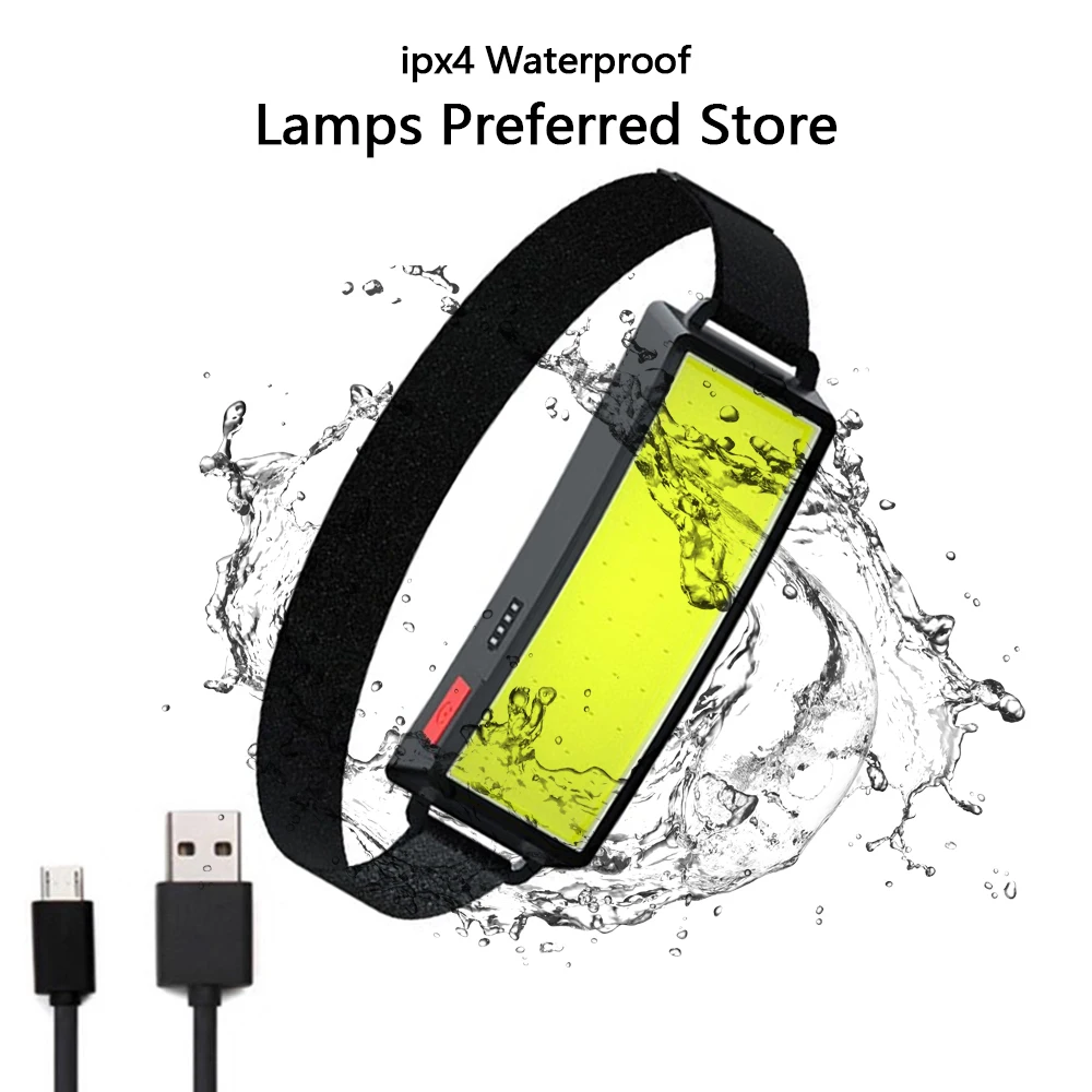 USB Rechargeable Headlamp Portable COB LED Headlight With Battery 3 Modes Head Flashlight Powerful Headlamp For Hunting Fishing 
USB Rechargeable Headlamp Portable COB LED Headlight With Battery 3 Modes Head Flashlight Powerful Headlamp For Hunting Fishing
