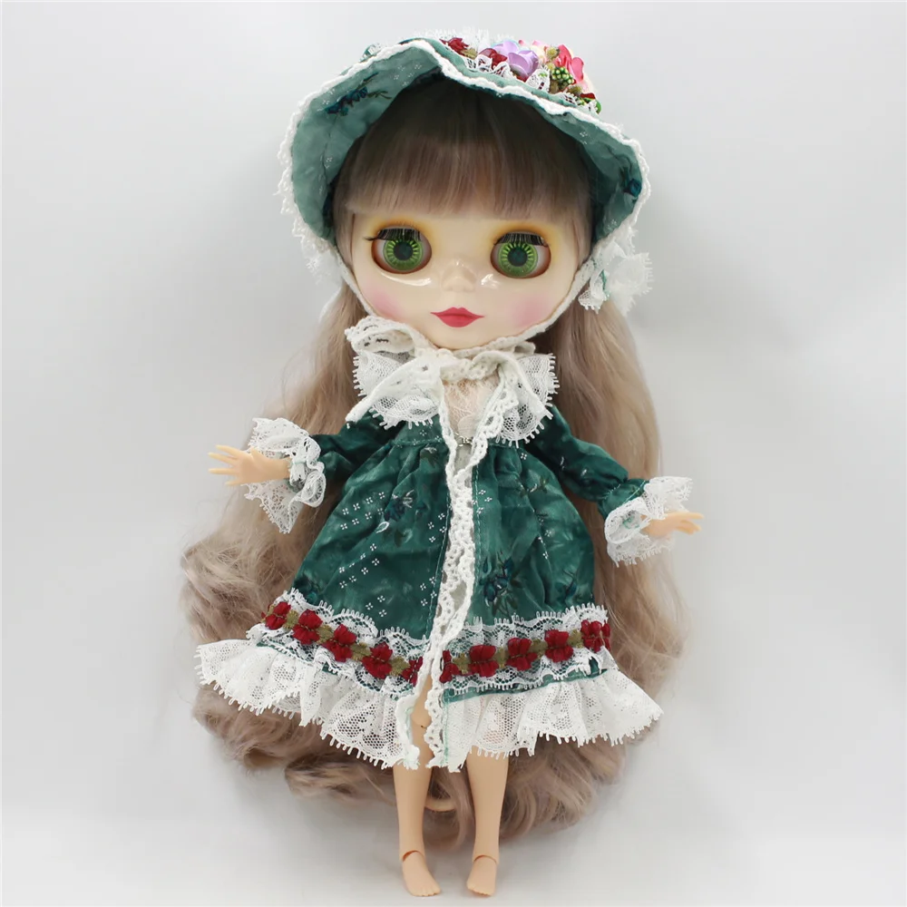 Ледяной DBS Blyth Кукла одежда костюм шляпа зеленый Лолита платье кружева | Игрушки и