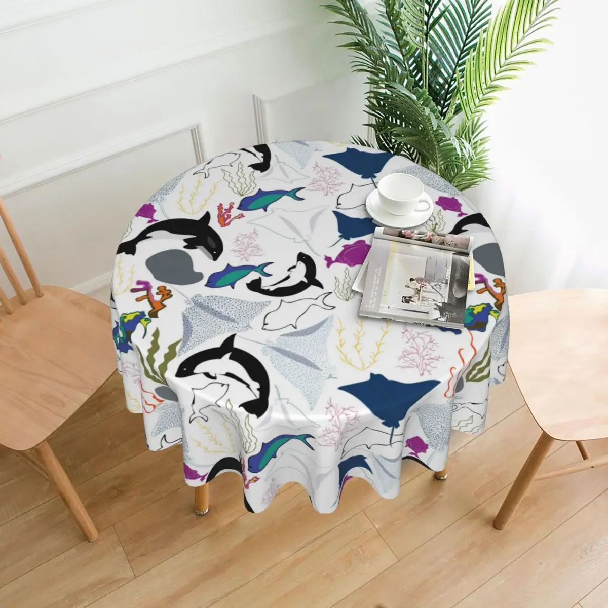Japan Style Tablecloth Cartoon Killer Whales Round Table Cloth Nordic Table Cover for Home Wedding Party Decoration Printed
Japan Style Tablecloth Cartoon Killer Whales Round Table Cloth Nordic Table Cover for Home Wedding Party Decoration Printed