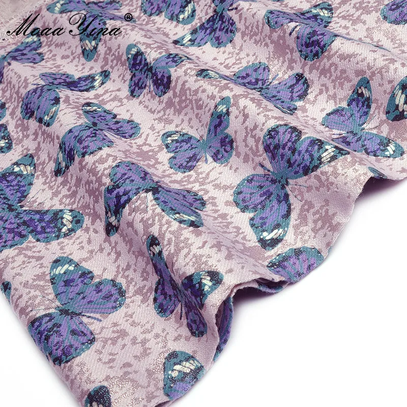 MoaaYina 2021 Fashion Designer Summer Dresses Women Stand collar Long sleeve Elegant Lace Patchwork Butterfly print Mini Dress
MoaaYina 2021 Fashion Designer Summer Dresses Women Stand collar Long sleeve Elegant Lace Patchwork Butterfly print Mini Dress