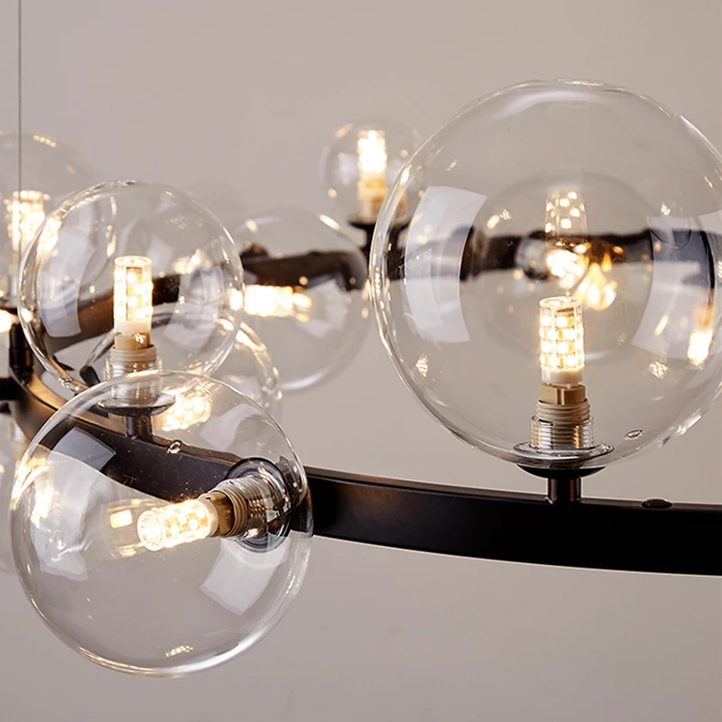 Modern Bubble Ball Chandelier Lighting Nordic Hall Black Light Fixture Creative suspension lamp AC 85-265V
Modern Bubble Ball Chandelier Lighting Nordic Hall Black Light Fixture Creative suspension lamp AC 85-265V