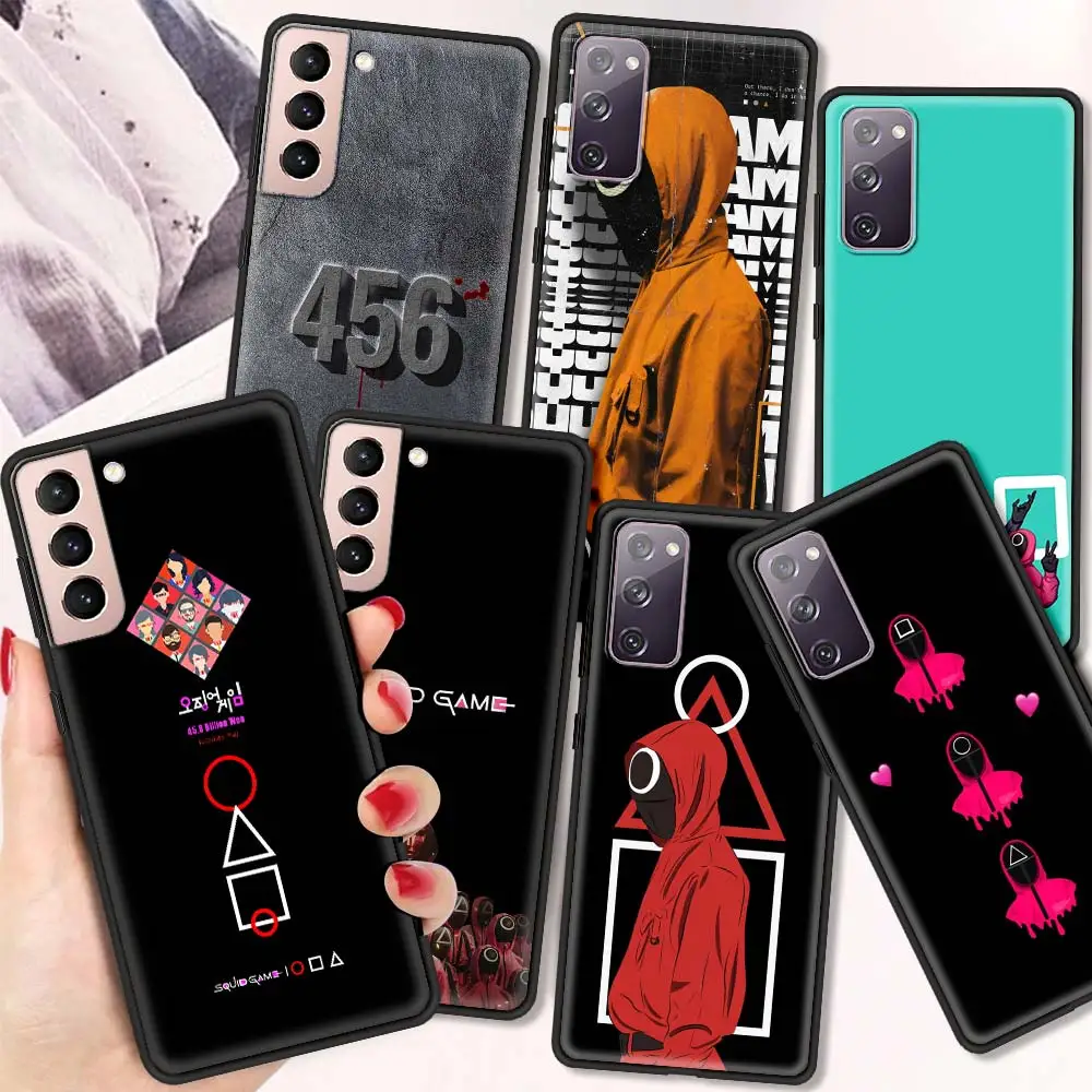 Squid Game Icons Phone Case Coque For Samsung Galaxy S20 S21 Ultra S20 FE S10 Lite S10E S9 S8 Plus S7 Edge Cover Funda Capa
Squid Game Icons Phone Case Coque For Samsung Galaxy S20 S21 Ultra S20 FE S10 Lite S10E S9 S8 Plus S7 Edge Cover Funda Capa