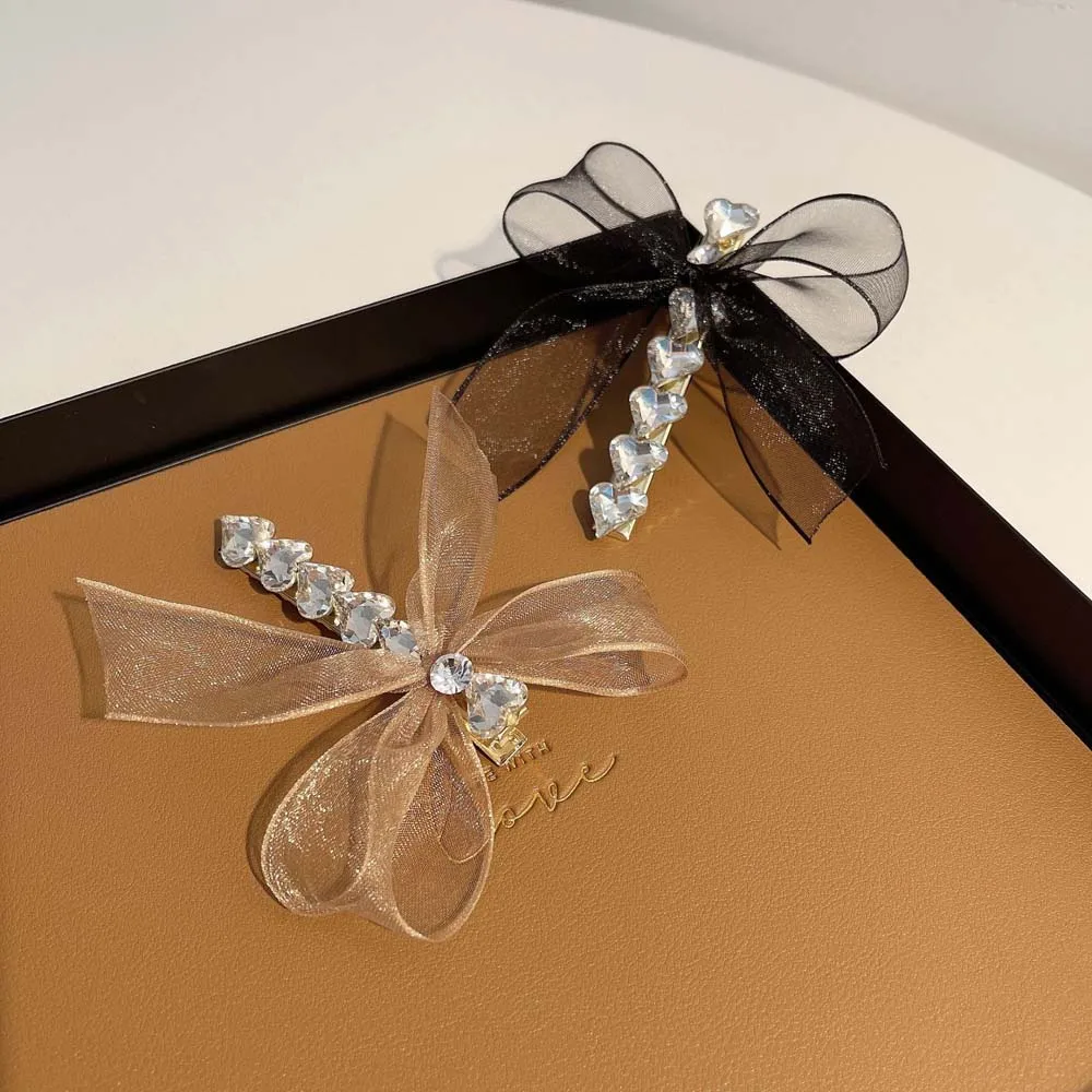 Korean Crystal Net Yarn Bow Hair Clip Hairpin Girls Elegant Temperament Word Clip Hair Accessories For Women Girls
Korean Crystal Net Yarn Bow Hair Clip Hairpin Girls Elegant Temperament Word Clip Hair Accessories For Women Girls