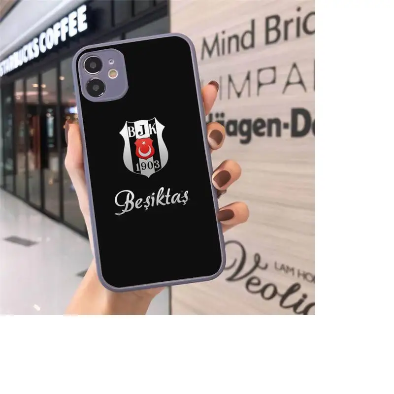 Turkey Besiktas Football Phone Case Matte transparent For Gray iPhone 12 Mini 11 Pro XR XS Max 7 8 Plus X Back Cover
Turkey Besiktas Football Phone Case Matte transparent For Gray iPhone 12 Mini 11 Pro XR XS Max 7 8 Plus X Back Cover