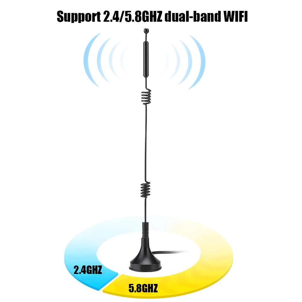 SOONHUA Dual Band Omnidirectional 2.4/5GHz Double Helix Router Antenna SMA Interface 12Dbi High Gain For WIFI Devices Router
SOONHUA Dual Band Omnidirectional 2.4/5GHz Double Helix Router Antenna SMA Interface 12Dbi High Gain For WIFI Devices Router