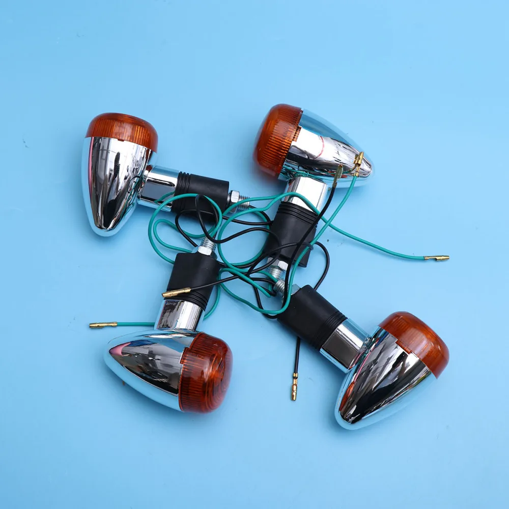 4pcs Bullet Motorcycle Turn Signal Indicator Lamp Light Moto Blinker Light with Orange Cover
4pcs Bullet Motorcycle Turn Signal Indicator Lamp Light Moto Blinker Light with Orange Cover