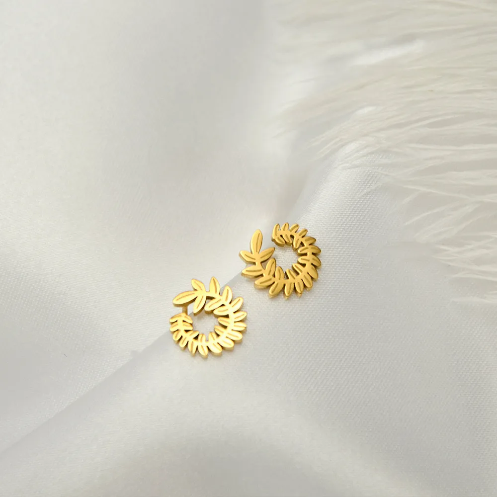 Leaf Shape Women's Earrings Leaf Earrings Stainless Steel Women's Accessories High Quality Metal Jewelry Gifts for Girls
Leaf Shape Women's Earrings Leaf Earrings Stainless Steel Women's Accessories High Quality Metal Jewelry Gifts for Girls