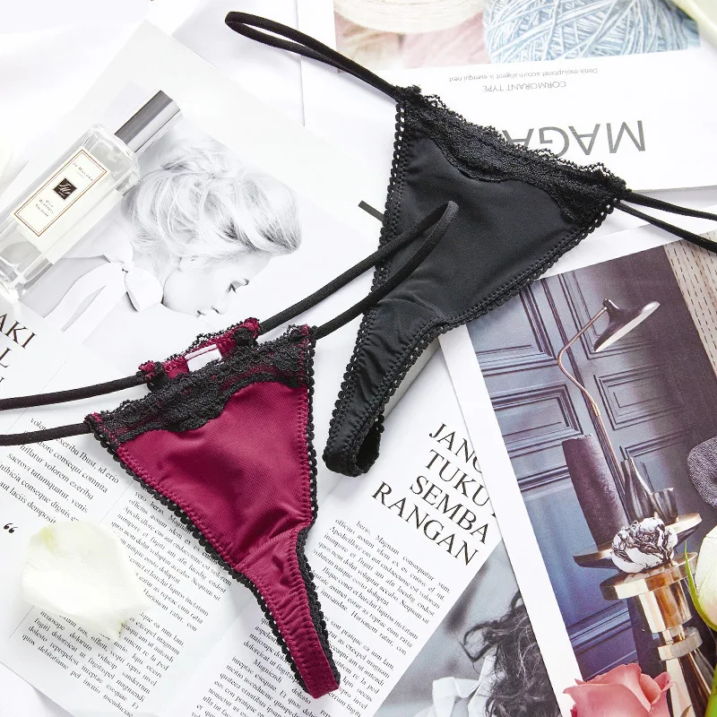 Women's Thong With Lace Sexy Low Waist Underpants Seamless Briefs Hip Comfortable Underpants Four Seasons 258
Women's Thong With Lace Sexy Low Waist Underpants Seamless Briefs Hip Comfortable Underpants Four Seasons 258
