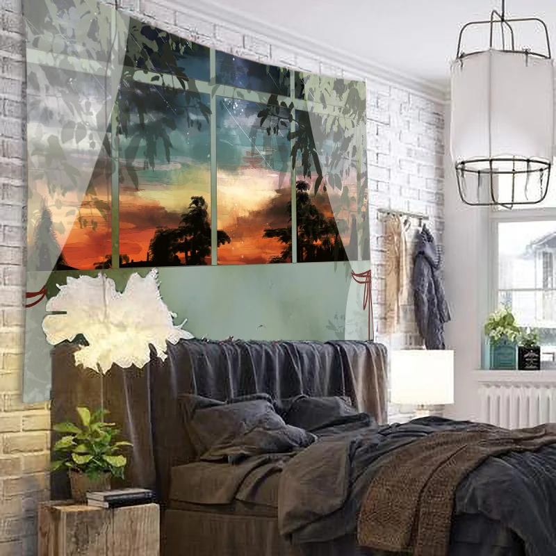 Windows Scenery Tapestry Wall Hanging Cloth Bed Spread Beach Towel Table Cloth Yoga Mat House Decoration Living Room Decoration
Windows Scenery Tapestry Wall Hanging Cloth Bed Spread Beach Towel Table Cloth Yoga Mat House Decoration Living Room Decoration