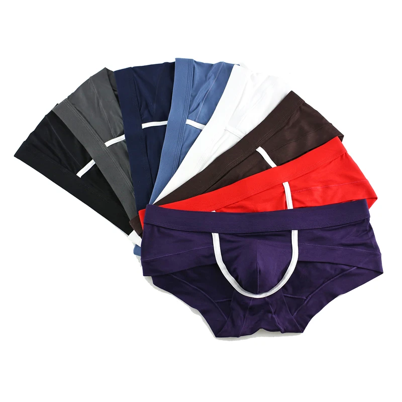 Men's briefs Sexy Comfortable Low Rise Briefs Bulge Pouch Underwear male solid color Intimates Modal Underpants
Men's briefs Sexy Comfortable Low Rise Briefs Bulge Pouch Underwear male solid color Intimates Modal Underpants
