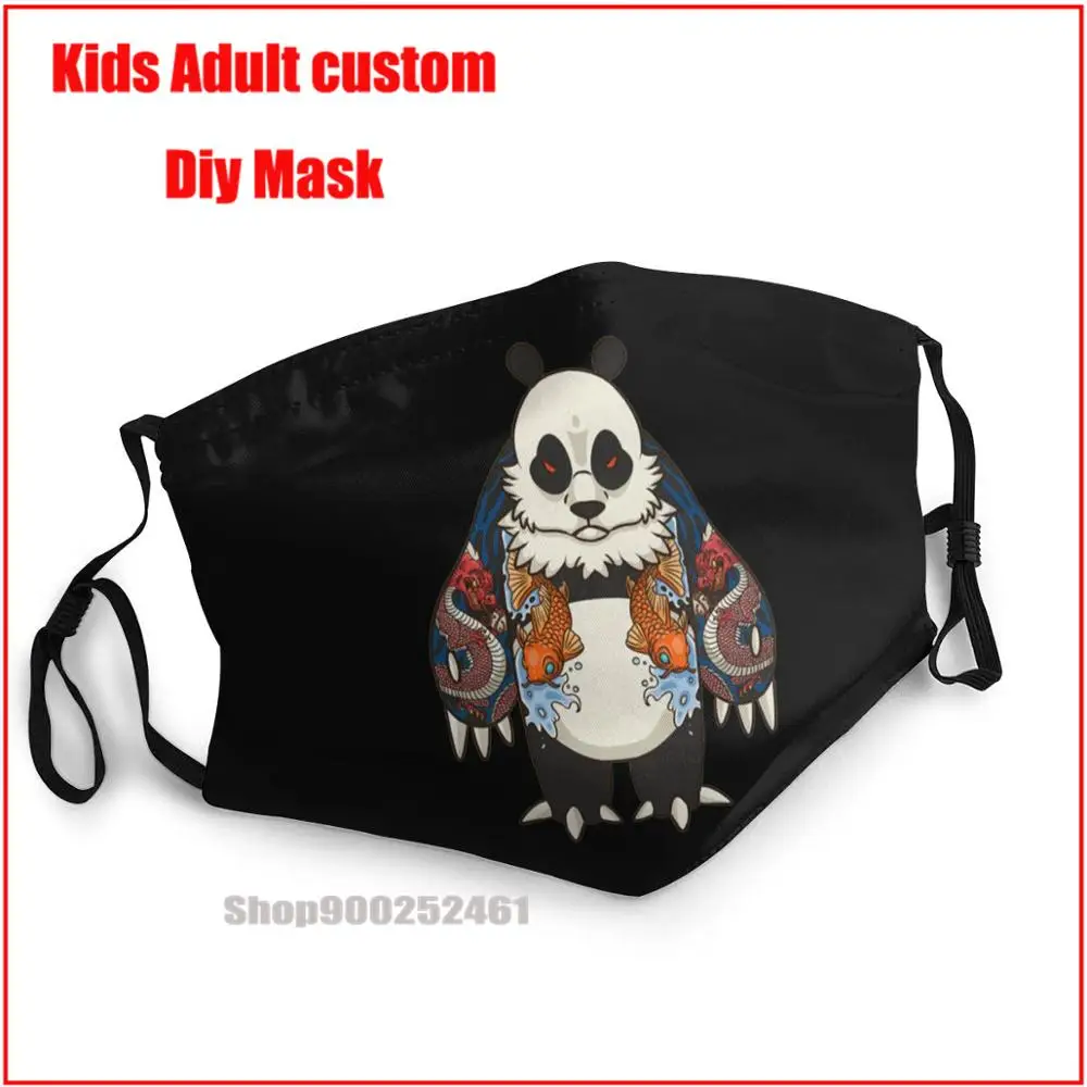 Yakuza Panda With Japanese Koi Fish Tattooed DIY fashion mask washable reusable face mask kids mouth mask with design funny
Yakuza Panda With Japanese Koi Fish Tattooed DIY fashion mask washable reusable face mask kids mouth mask with design funny