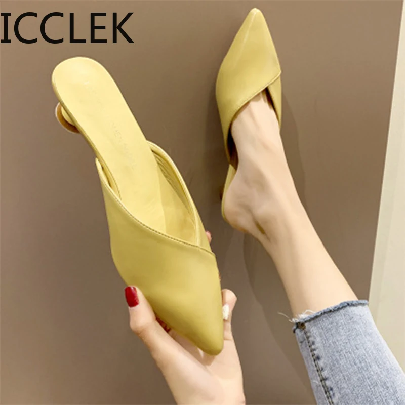 Women's Elegant Woman Casual Slippers 2020 Ladies Low Heels Fashion Female Pointed Toe Shoes Women Candy Colors Footwear
Women's Elegant Woman Casual Slippers 2020 Ladies Low Heels Fashion Female Pointed Toe Shoes Women Candy Colors Footwear