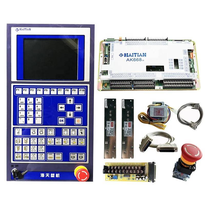 HAITIAN AK668 control system + HMI- Q8 panel , TECHMATION Brand full set PLC for injection molding machine
HAITIAN AK668 control system + HMI- Q8 panel , TECHMATION Brand full set PLC for injection molding machine