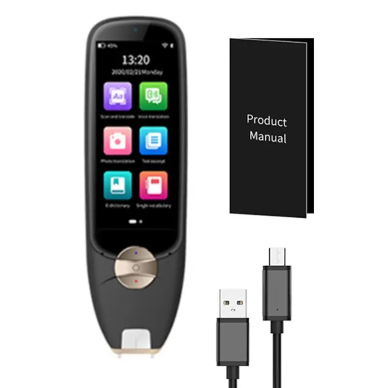 Scanning Dictionary Pen 3.5 Inch Screen Support Offline WIFI 116 Language Voice Translation Pen for School Office Business
Scanning Dictionary Pen 3.5 Inch Screen Support Offline WIFI 116 Language Voice Translation Pen for School Office Business
