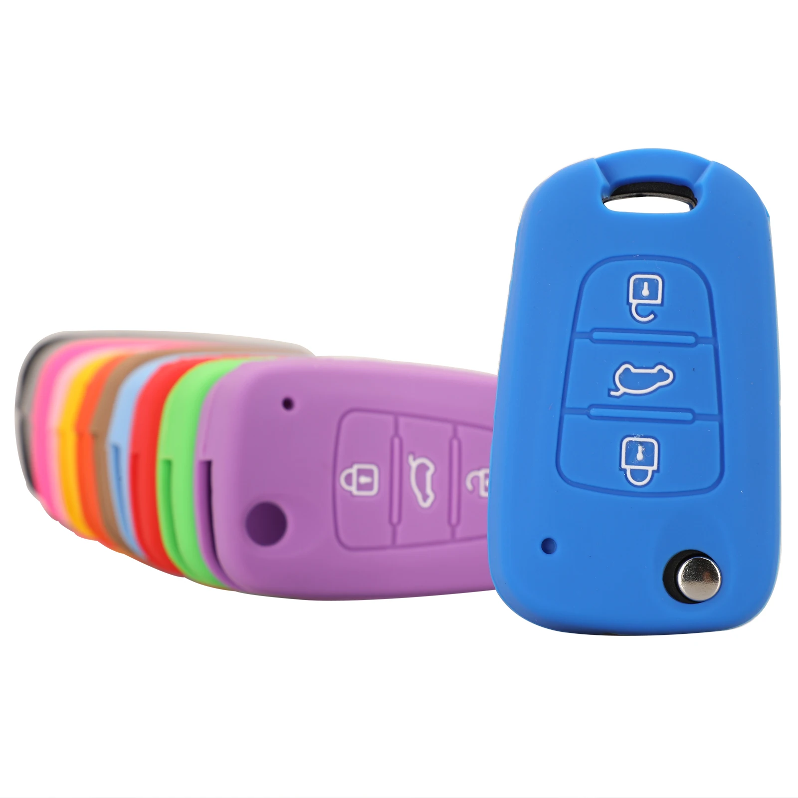 Kutery Silicone Rubber Car Key Cover Case For KIA Rio K2 K3 K5 Sportage Soul Optima Ceed Sorento Remote Key Protecor 3Buttons
Kutery Silicone Rubber Car Key Cover Case For KIA Rio K2 K3 K5 Sportage Soul Optima Ceed Sorento Remote Key Protecor 3Buttons