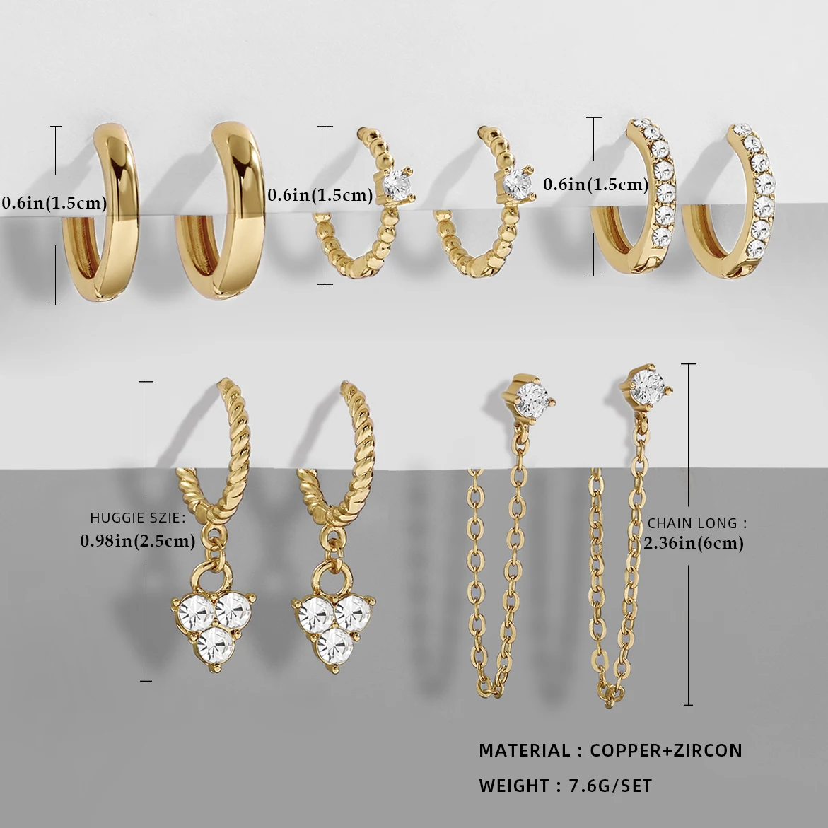 New Design CZ Zircon Crystal Small Hoops Sets Long Gold Chain Earrings for Women Twist Beads Fashion Jewelry 2021 ear ring
New Design CZ Zircon Crystal Small Hoops Sets Long Gold Chain Earrings for Women Twist Beads Fashion Jewelry 2021 ear ring