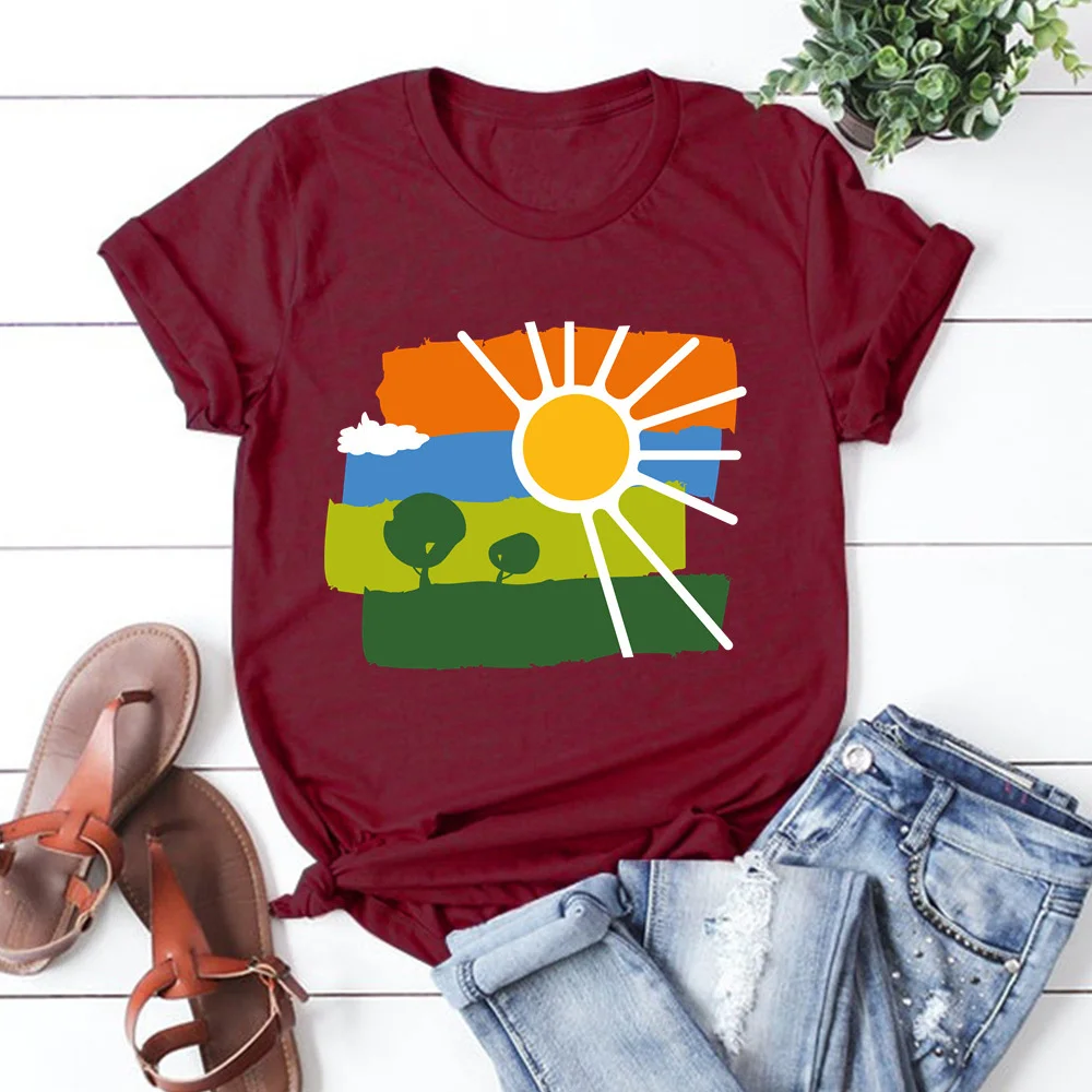 summer Printing T Shirt Summer Women Short Sleeve Leisure Top Tee Casual Ladies Female T Shirts Woman Clothing TX9563
summer Printing T Shirt Summer Women Short Sleeve Leisure Top Tee Casual Ladies Female T Shirts Woman Clothing TX9563